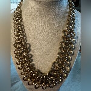 Gold Link Statement Necklace - Women's Jewelry